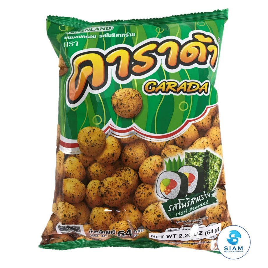 Rice Ball, Nori Seaweed Flavor - Carada (2.3 oz-Vol wt 6.9 oz)
